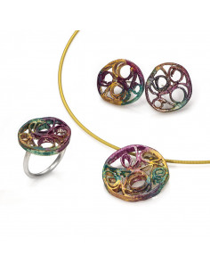 Small pendant from the Alexandra collection in painted... 2