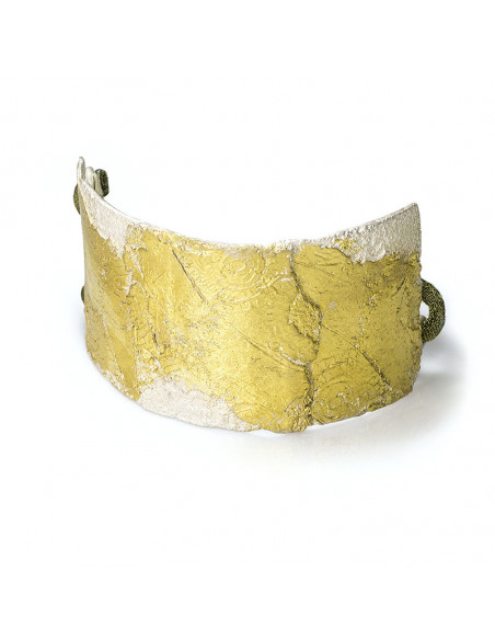 Pulsera de plata con Oro de la Colección Hydra