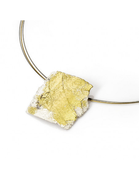 Colgante en Plata y Oro original hecho a mano Colección Hydra