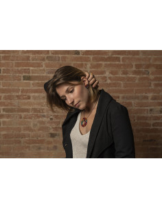 Pendientes de la colección Alexandra en plata pintada 2