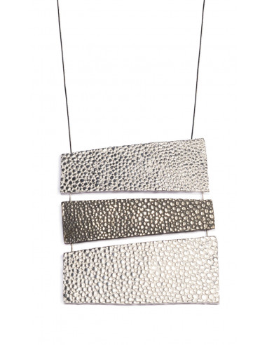 Large silver pendant  from the Quima collection (45 cm. steel chain included)