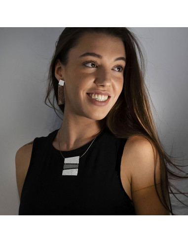 Colgante de plata mediano de la...