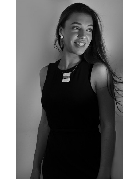 Pendientes de plata de la colección Quima