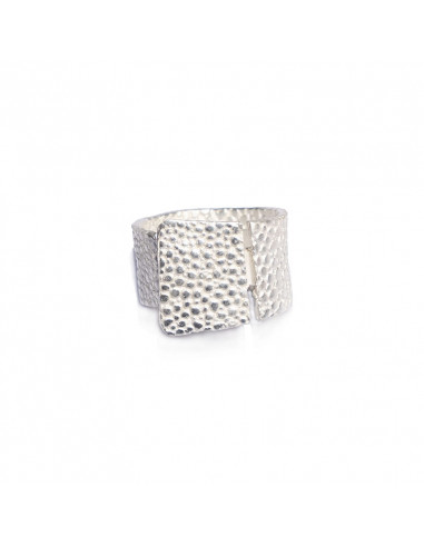 Adjustable ring from the Quima collection in silver