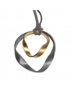 Colgante  de plata y baño de oro Infint