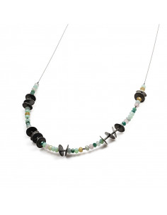 Collar de plata y amazonita de la Colección Tanit