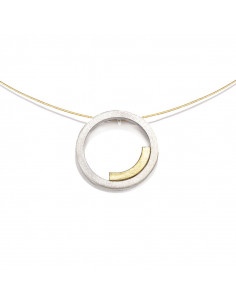 Colgante pequeño de la Colección Minimal de plata y Oro