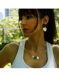 Pendientes grandes de Plata y Plata negra de la Colección... 2