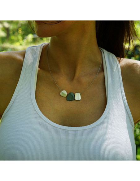 Collar de Plata y Plata negra de la Colección Pedra