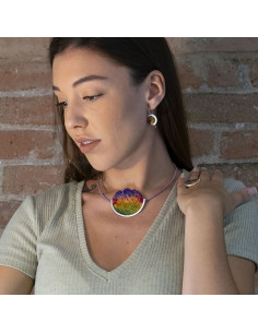 Anillo ajustable de la Colección Stone pintado a mano 2