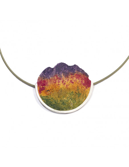 Colgante grande de la Colección Stone pintado a mano