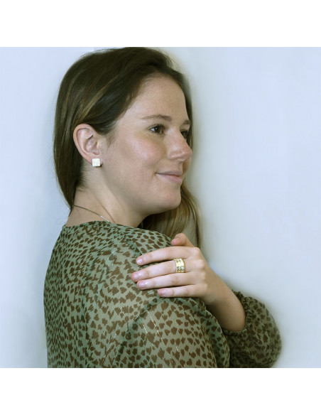 Anillo de Plata y Oro Colección Veltha