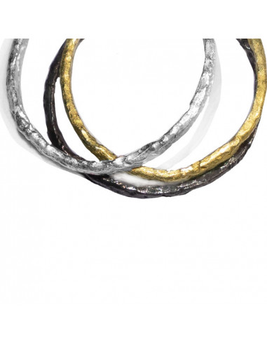 Anillo triple de Plata y Oro de la...