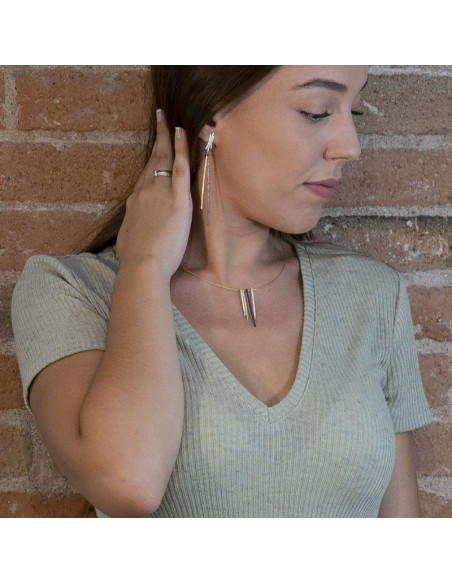 Pendientes de plata de la colección Thin