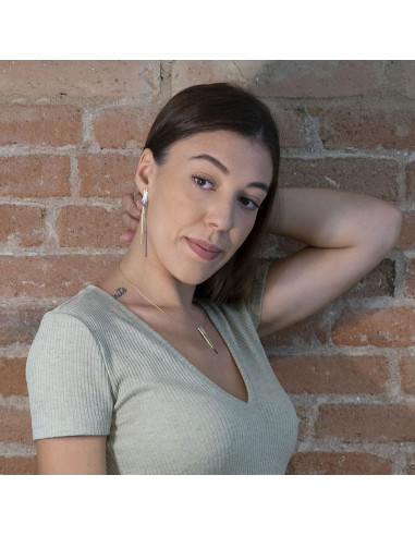 Pendientes de plata de la colección Thin