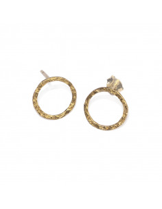 Pendientes de Plata con Baño de Oro de la Colección Thin