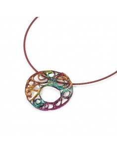 pendant from the Alexandra collection in painted silver...