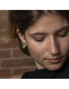 Pendientes original pequeños en Plata con oro Colección... 2