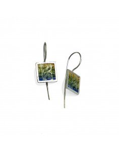 Pendiente pequeño Plata Color