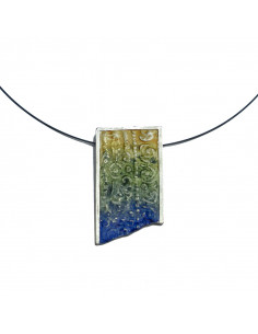 Colgante pequeño irregular Plata Color