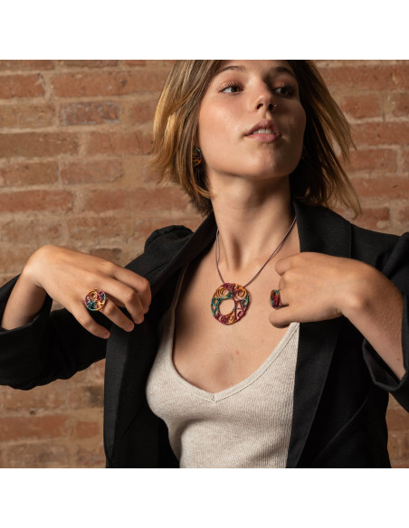 Anillo de la colección Alexandra en plata pintada