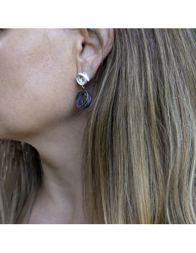 Pendientes dos piezas con movimiento...