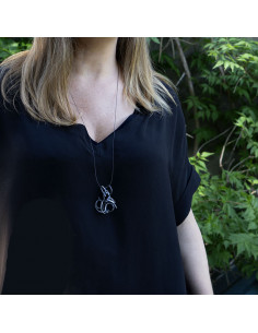 Colgante Plata negra 2