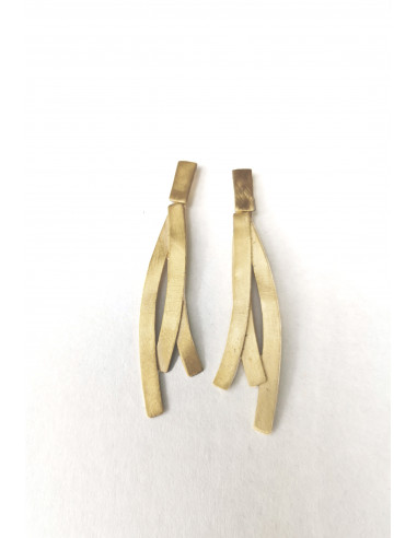 Earrings Cintes gold plated double