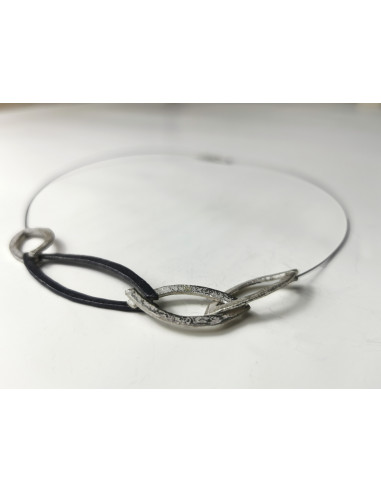 Silver necklace from the Carolina collection, short