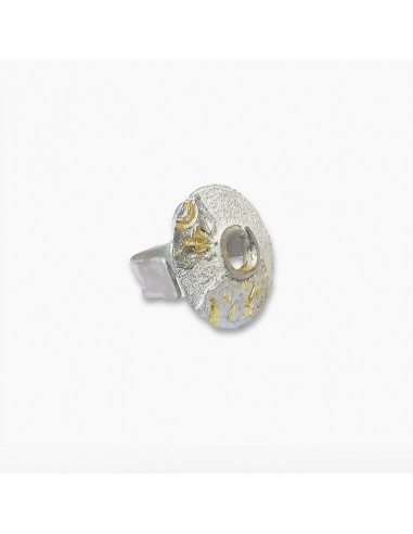 Athena ring in silver and gold