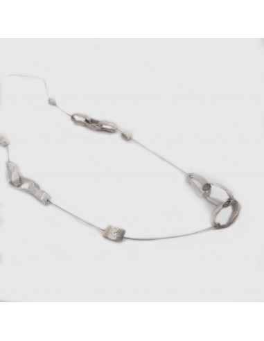 Collar de plata de la colección Chain. Nueve piezas