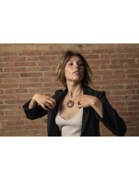 Penjoll de la col·lecció Alexandra en plata pintada