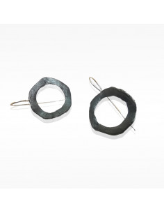 Pendientes de gancho de la colección Oh en plata