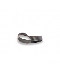 Anillo delgado en plata negra de la Colección Infinit