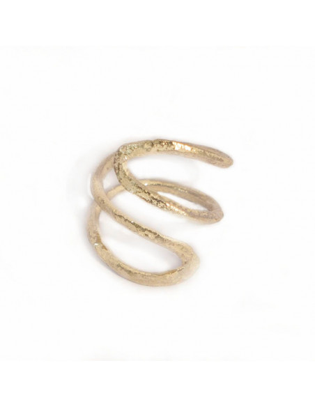 Anillo ajustables de la colección Carolina en plata bañada en oro