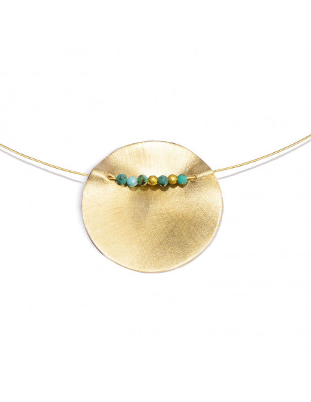 Colgante de la Colección Duna de plata y baño de oro