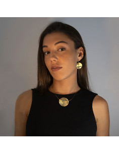 Colgante de la Colección Duna de plata y baño de oro 2