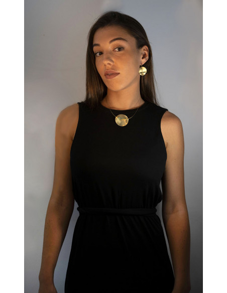 Colgante de la Colección Duna de plata y baño de oro