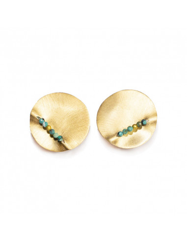 Dune earrings in gold plated silver